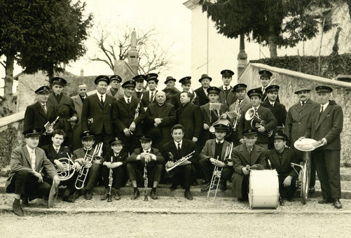 Banda Musicale "Camillo Borgna" di Madrisio nel 1964