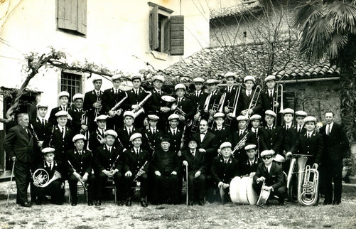 Banda Musicale "Camillo Borgna" di Madrisio nel 1966